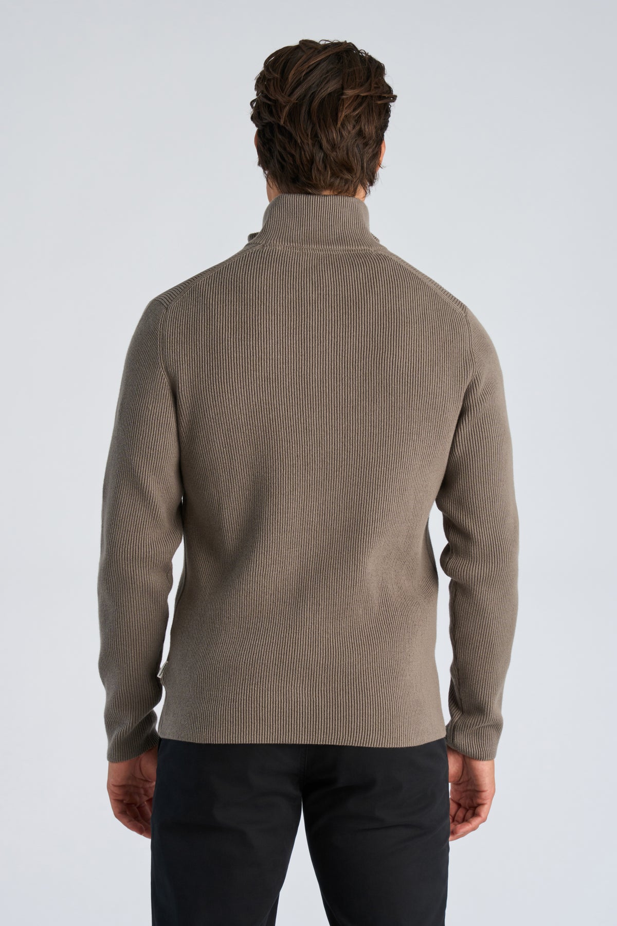 Lindbergh Full Zip Cardigan Grey Stone – bilde 3