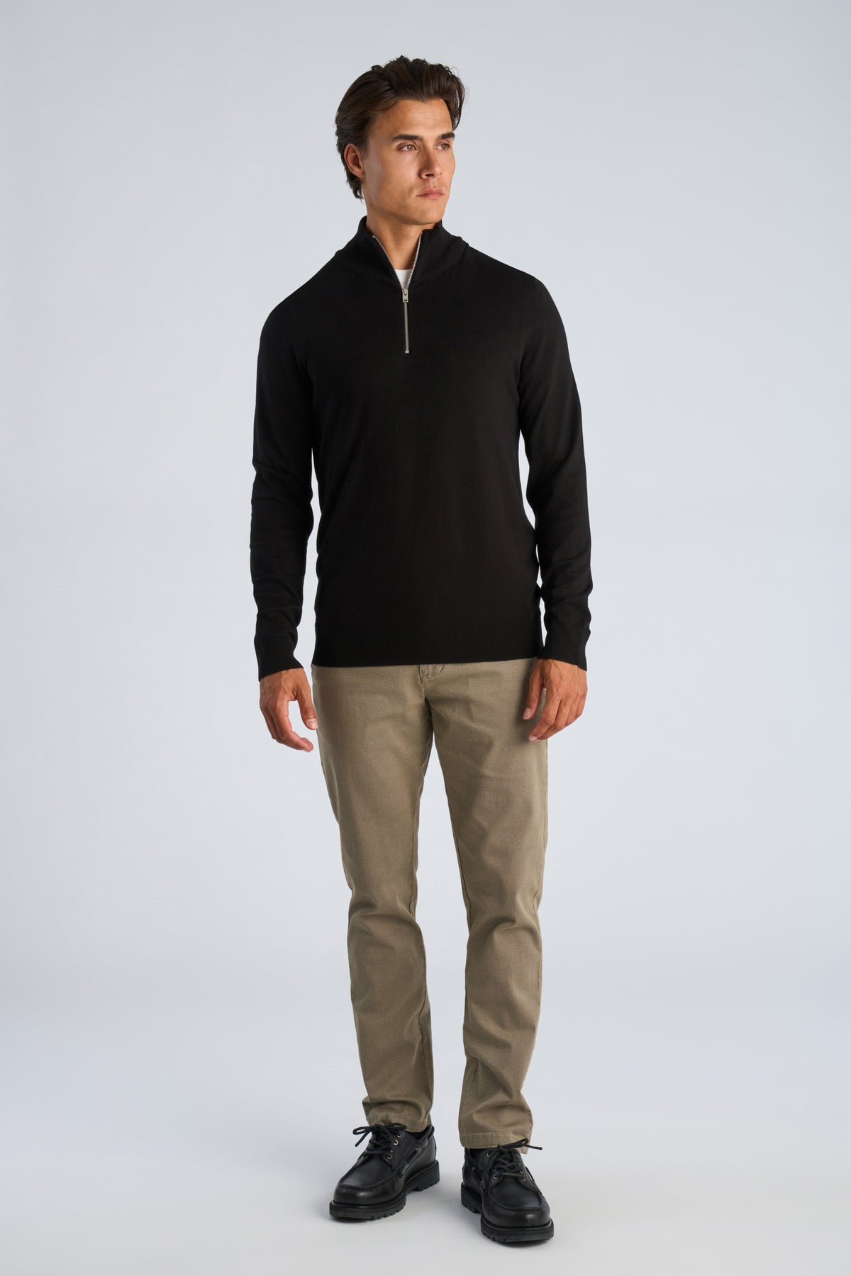Lindbergh Half Zip Black – bilde 1