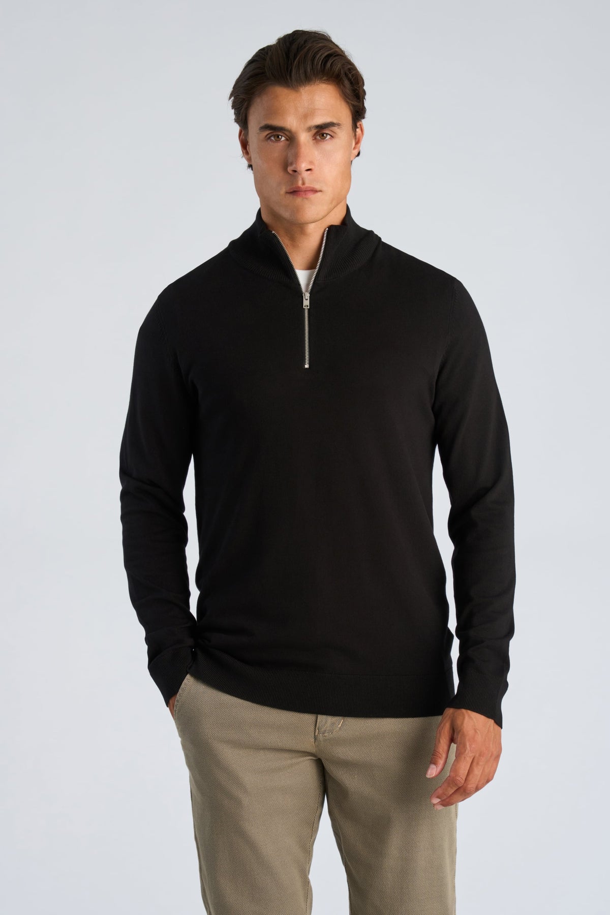 Lindbergh Half Zip Black – bilde 2