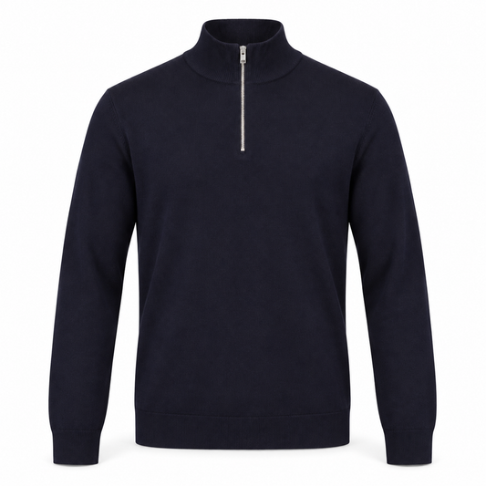Lindbergh Half Zip Navy Blue – produktbilde