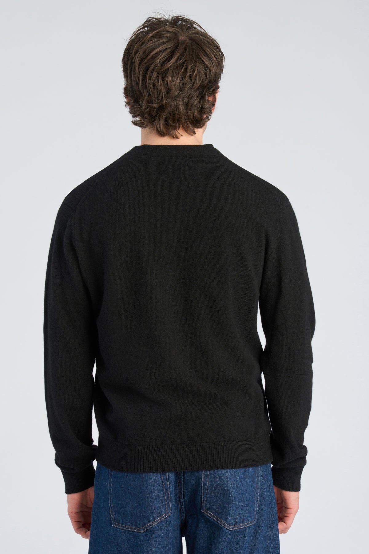 Lindbergh Wool Cardigan Black – bilde 3