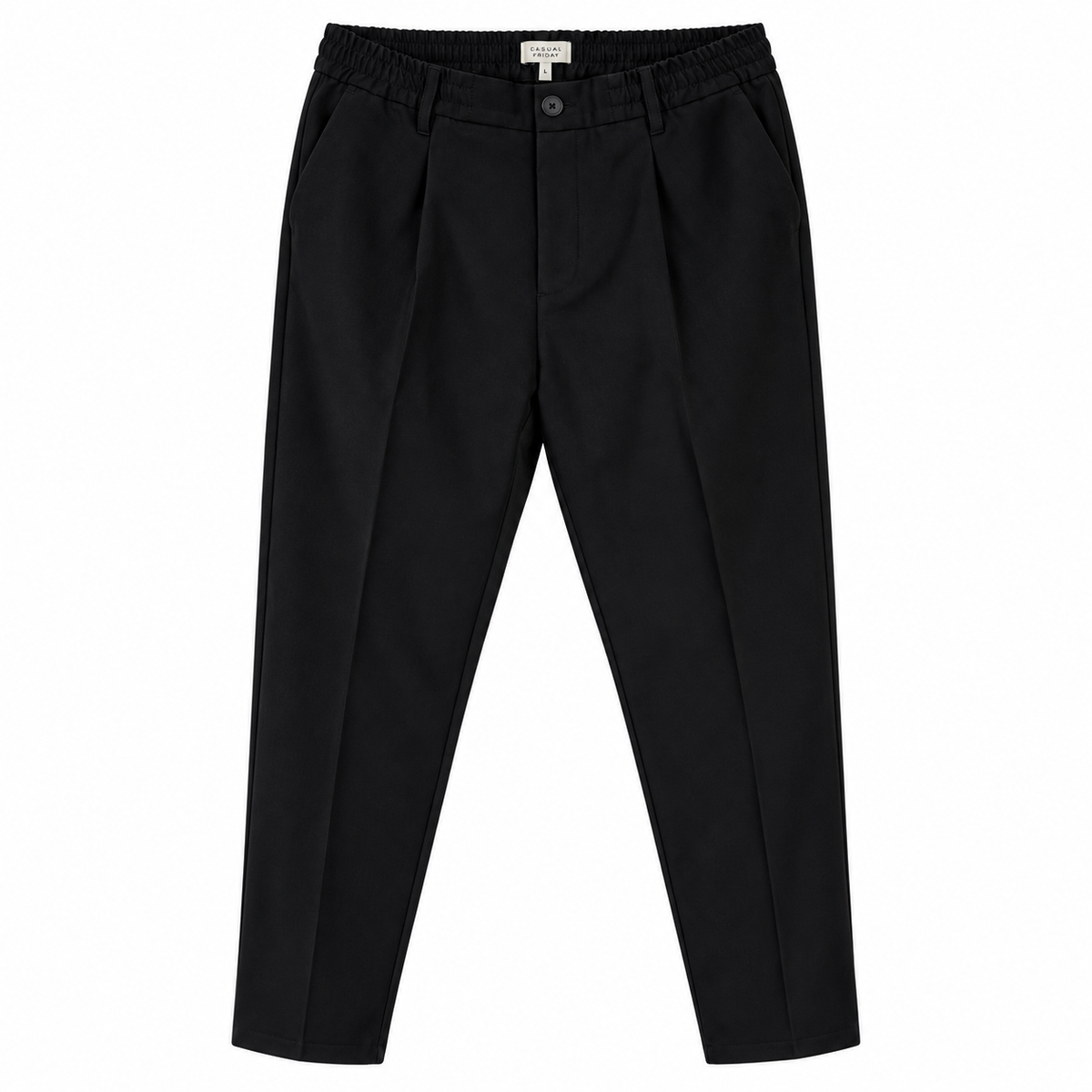 Casual Friday Marc 2.0 stretchbukse Black Beauty – forfra