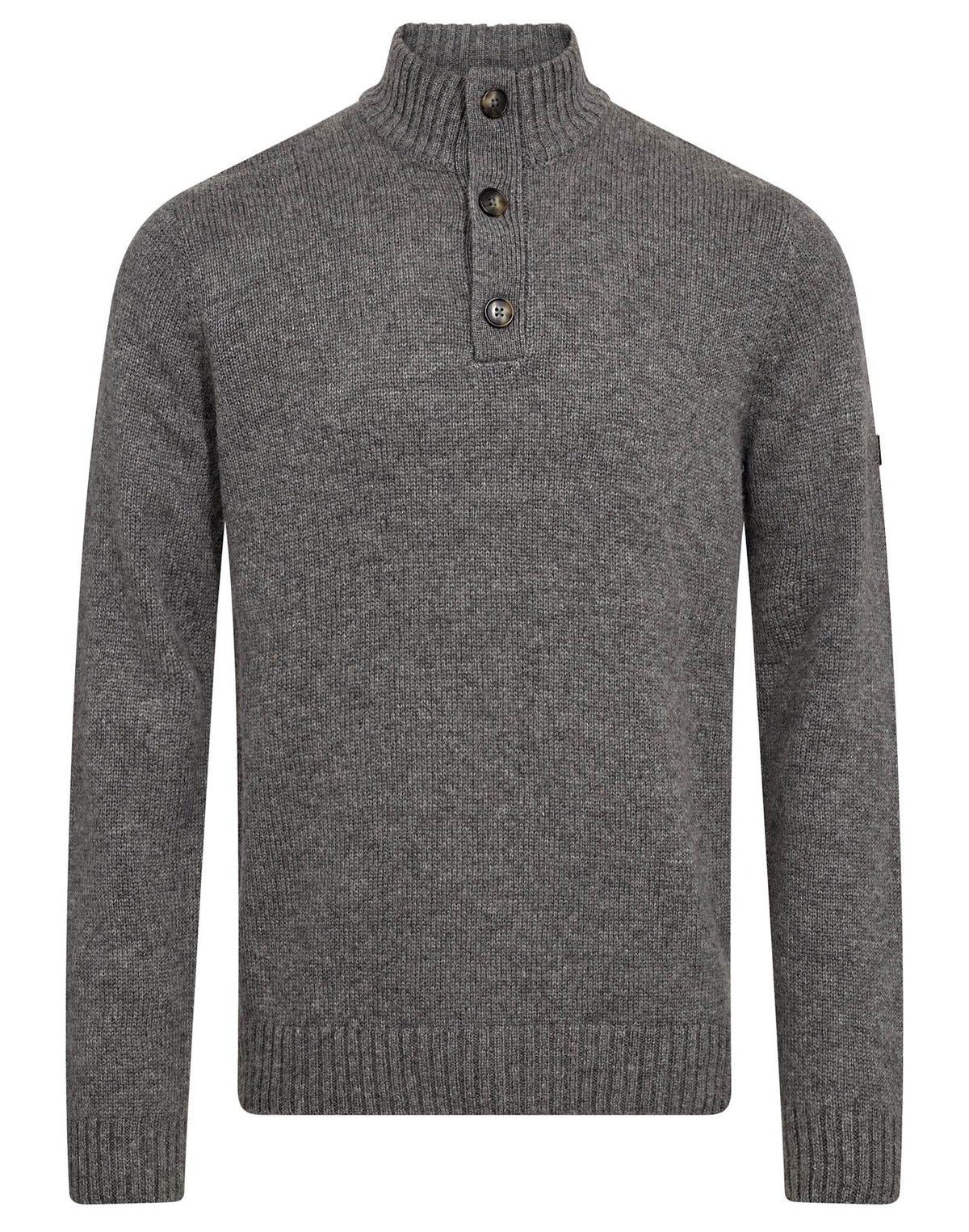 Bruun & Stengade Socotra Strikket Ullgenser Grey – produktbilde