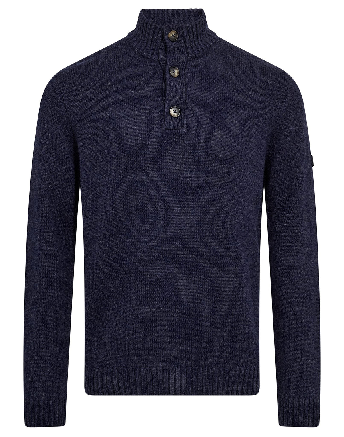 Bruun & Stengade Socotra Strikket Ullgenser Navy – produktbilde