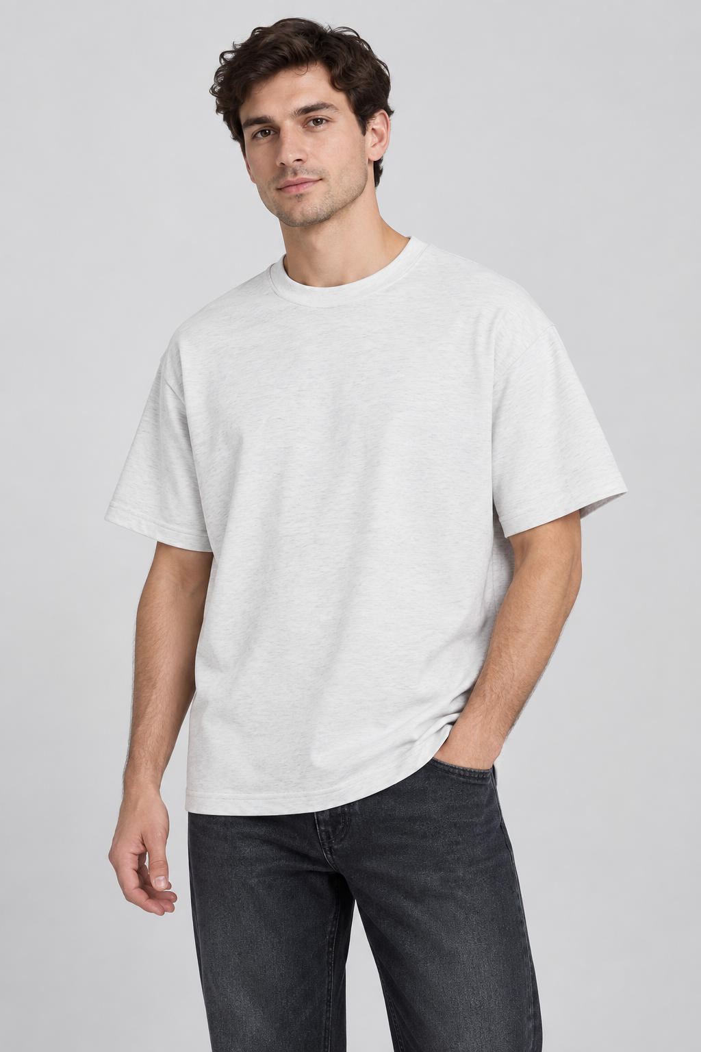 Solid Danton Fog Grey Melange – modellbilde