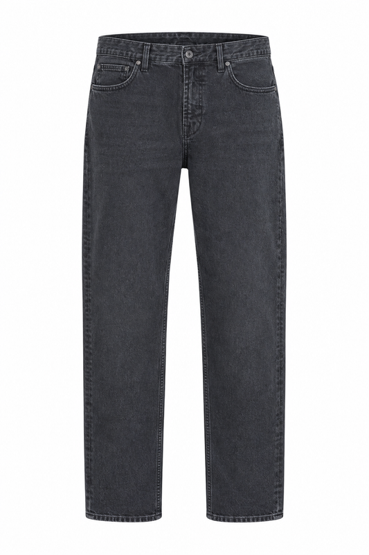 Solid Guled Ryan Grey Denim – rent produktbilde