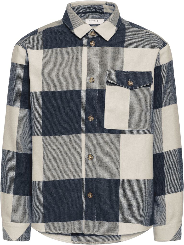 Solid Manheim Overshirt Insignia Blue – produktbilde 2