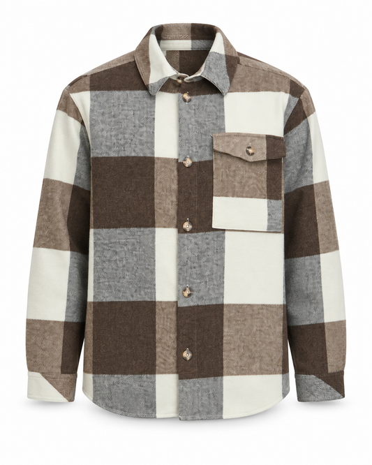 Solid Manheim Overshirt Bungee Cord – packshot på hvit bakgrunn