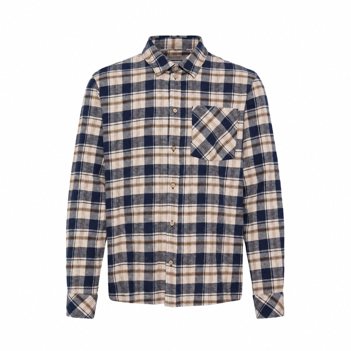 Solid Steve Shirt Insignia Blue – produktbilde på hvit bakgrunn