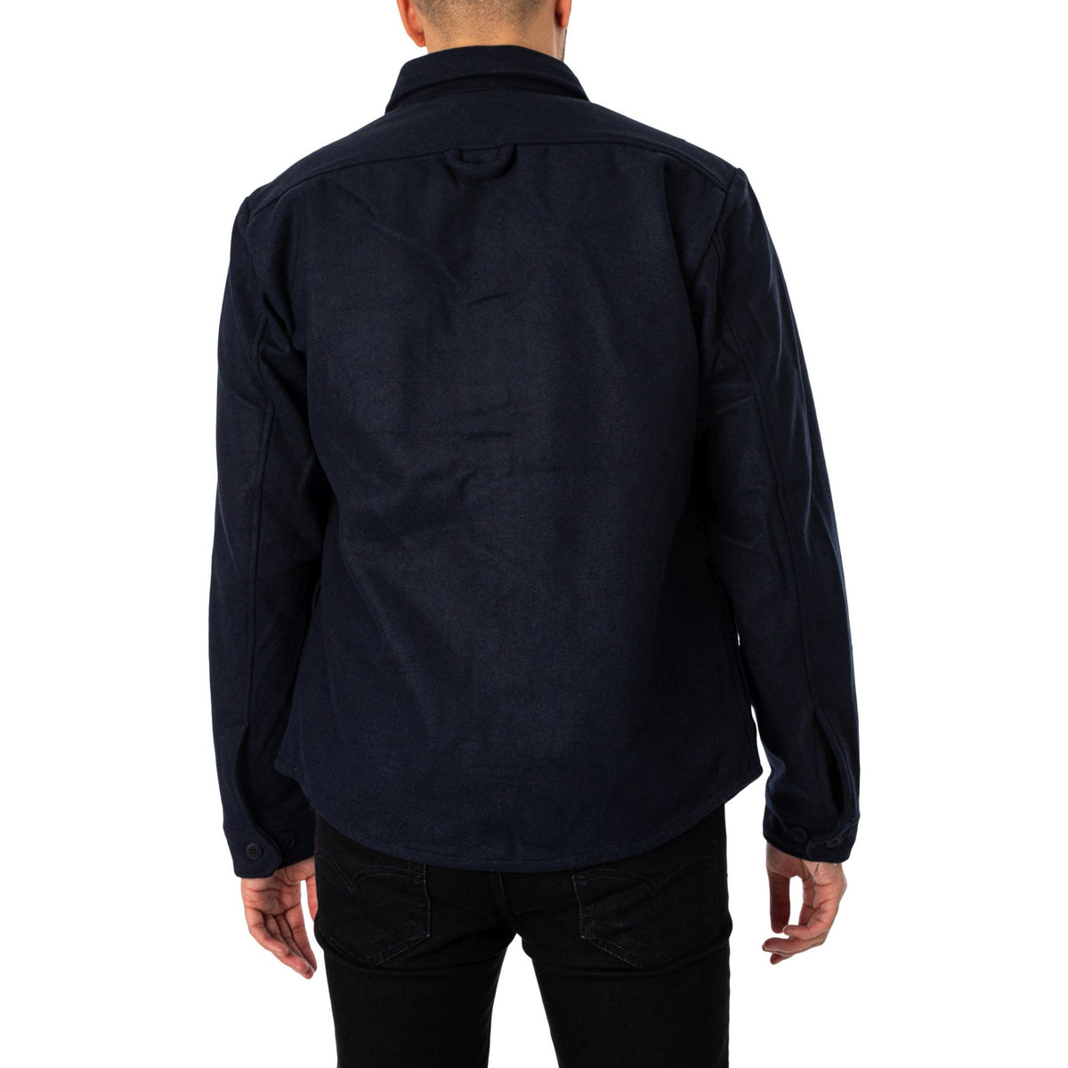 Solid Tam Overshirt Insignia Blue Melange – produktbilde 3