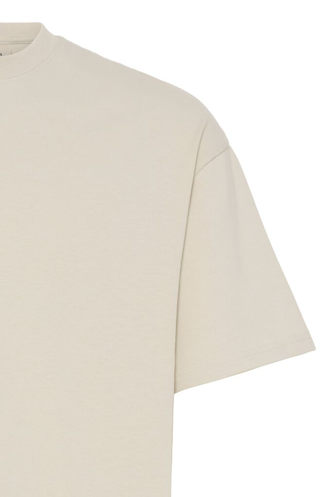 Solid Wellerton T-Shirt Oatmeal – produktbilde 4