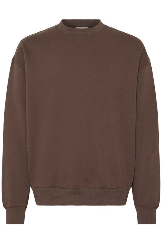 Solid Wakefield Crew Neck Bracken – front