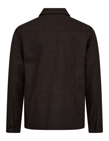 Bruun & Stengade Willem Overshirt Blazer Brown – bakside