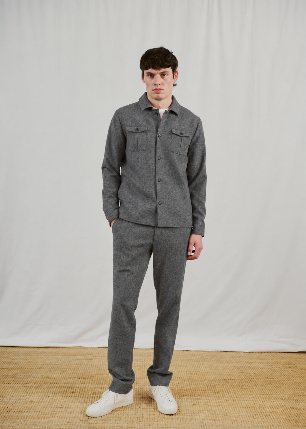 Bruun & Stengade Willem Overshirt Blazer Grey – helfigur
