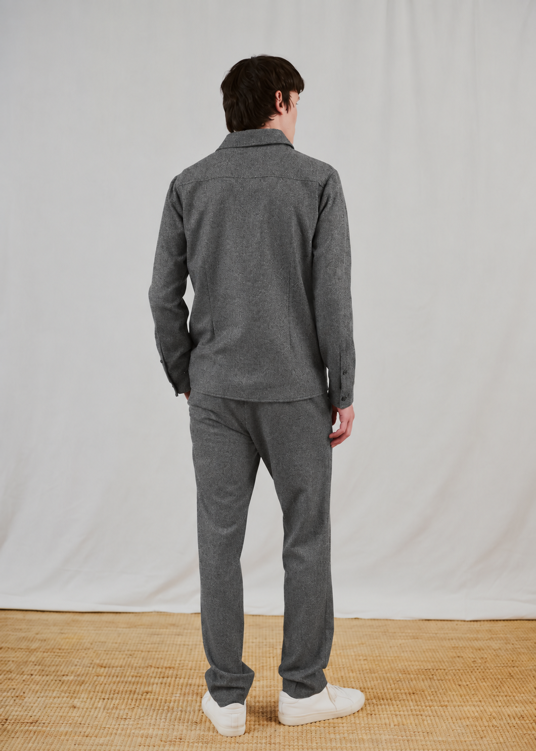 Bruun & Stengade Willem Overshirt Blazer Grey – bakside